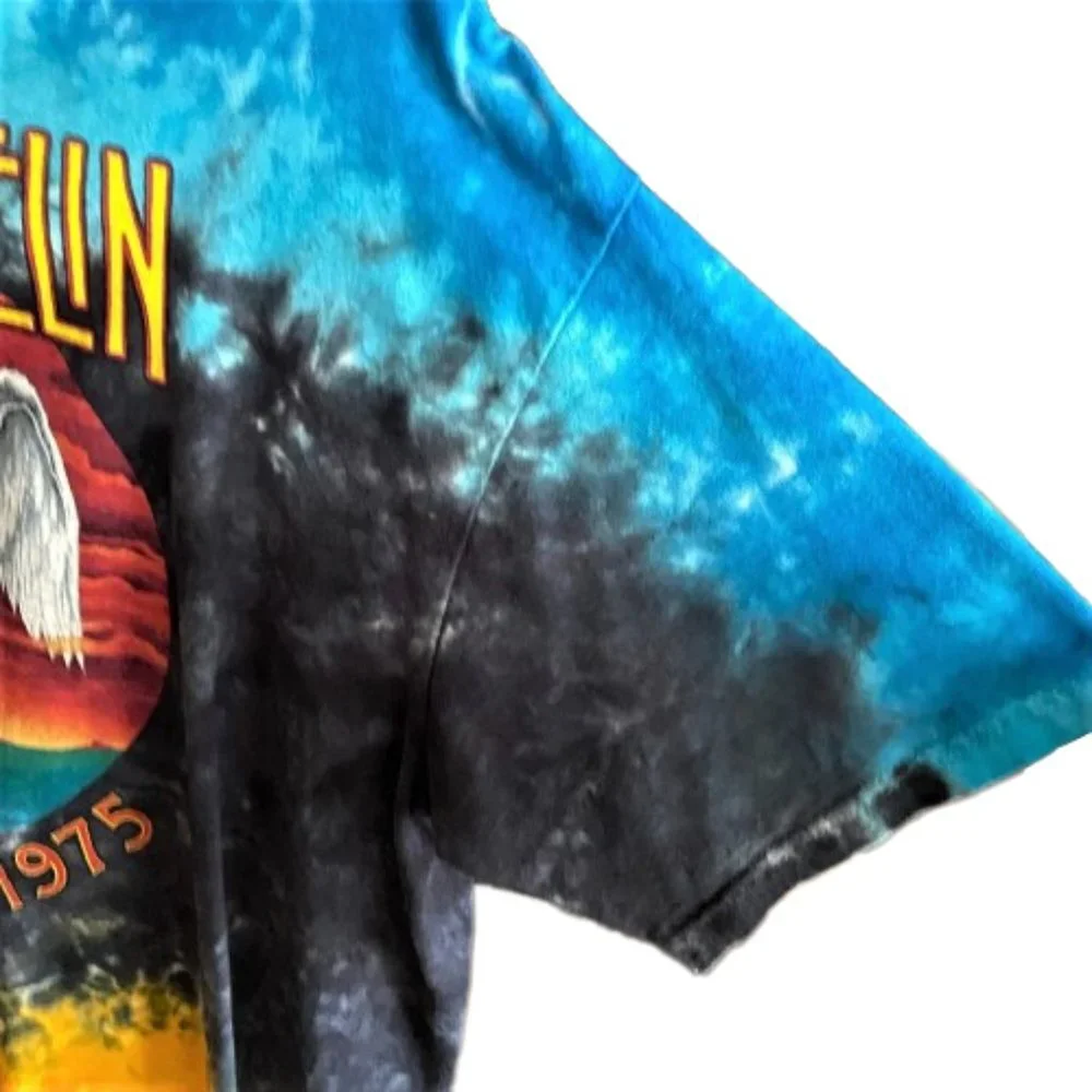 2/$30 LED ZEPPELIN US 1975 Tour T shirt tee, tie dye, short sleeve cotton unisex - Picture 5 of 10